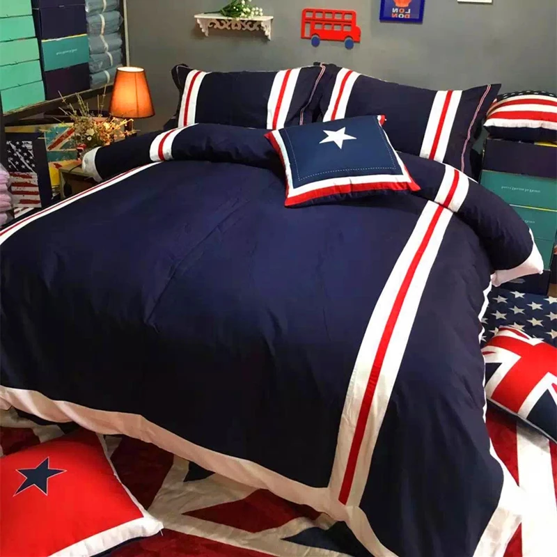Nordic American fashion bedding set cotton simple British style duvet