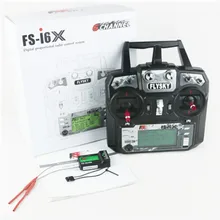 FS-i6X 2,4 GHz 10CH RC передатчик с i-BUS IA6B/IA10B/X6B приемник для RC Heli Квадрокоптер самолет