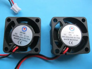 

80 Pcs Brushless DC Cooling Fan 12V 2510S 5 Blades 25x25x10mm