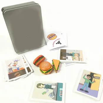 

Restaurant reverse Puzzle Board Game Observational Attention Training Metal Box Funny Gift for children have rules