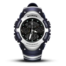WAKNOER Top Brand Mens Watches Luxury Men s LED Digital Analog Quartz Watch Outdoor Sports Wrist