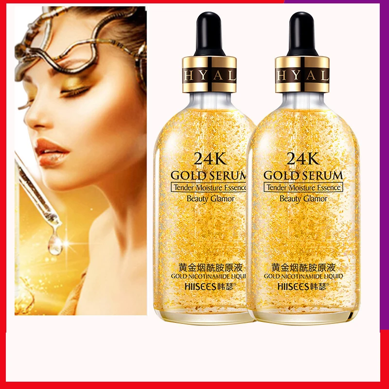 24k Gold Nicotinamide уход за кожей с сывороткой глубокий омолаживающий интенсивный