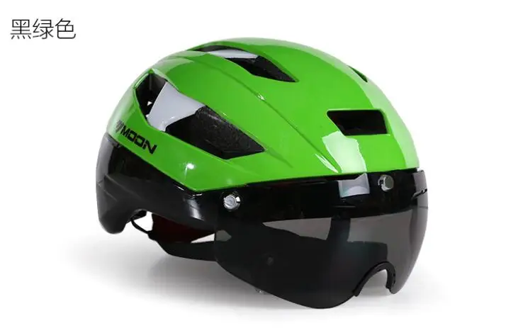 Moon шлем дорожный велосипед горный велосипед Велоспорт шлем велосипедный шлем унисекс Велоспорт шлем части для верховой езды оборудования - Цвет: Зеленый