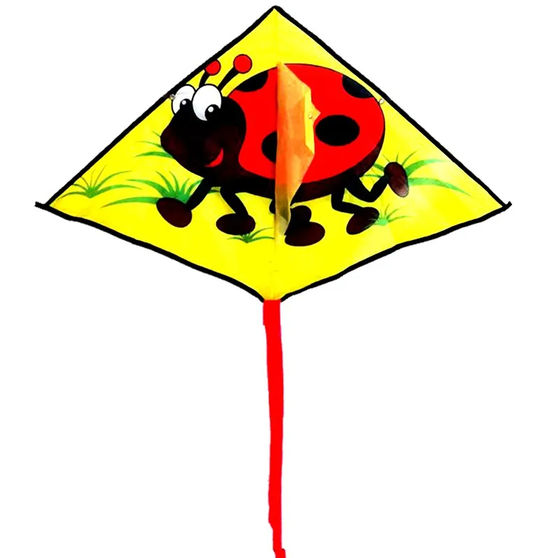 Горячая дизайн Детские воздушные змеи в виде пчёл игрушки летающие ткани нейлон Рипстоп с ручкой линии Вэй воздушный змей параплан ремесла