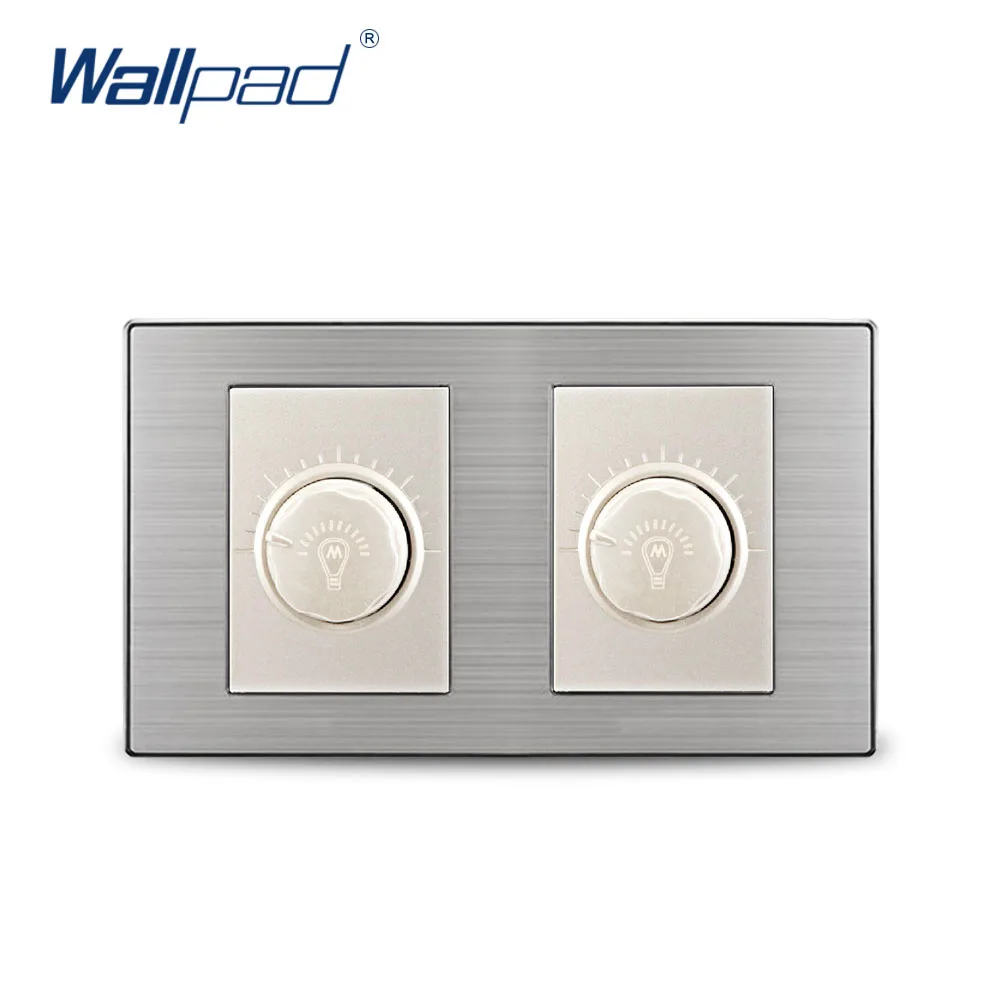 Двойной диммер Wallpad роскошный сатиновый настенный светильник ель с