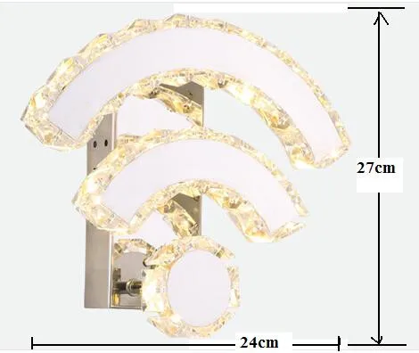 Современный светодиодный K9 кристалл Wi-Fi форма настенный светильник Алмазный кронштейн для ламп освещение для чтения отель спальня прохода светильник