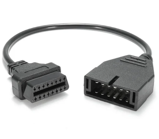 12 штырьков к OBD2 16 pin гнездовой разъем автомобильный адаптер кабель|Кабели