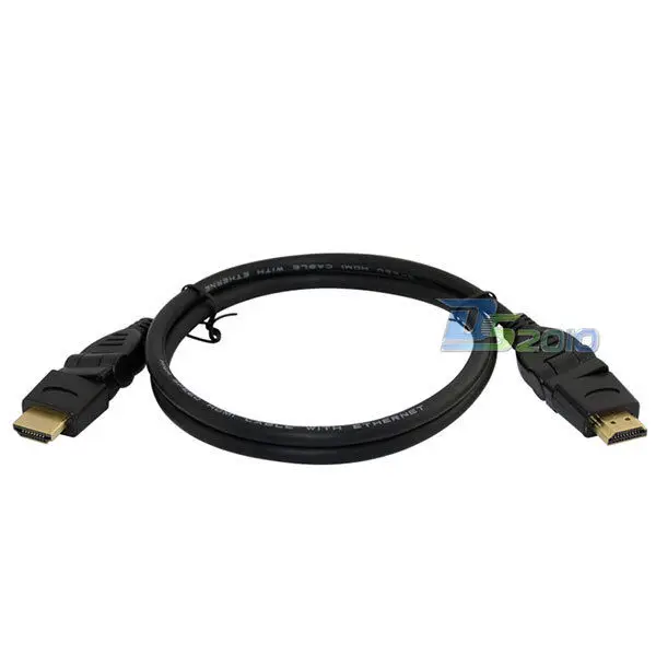 Danspeed кабель HDMI 6Ft 2 М 1080 P HDMI HDTV HD 3D 360 градусов поворотной головкой штекерным штекер кабеля