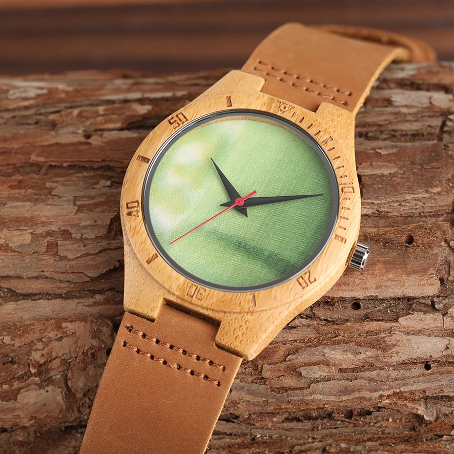 Casual Natural Mens Bamboo Wood Watches Minimalist Genuine Leather Quartz Wristwatch Male Creative Clock with Gifts Bag Relogios 2018 (26)