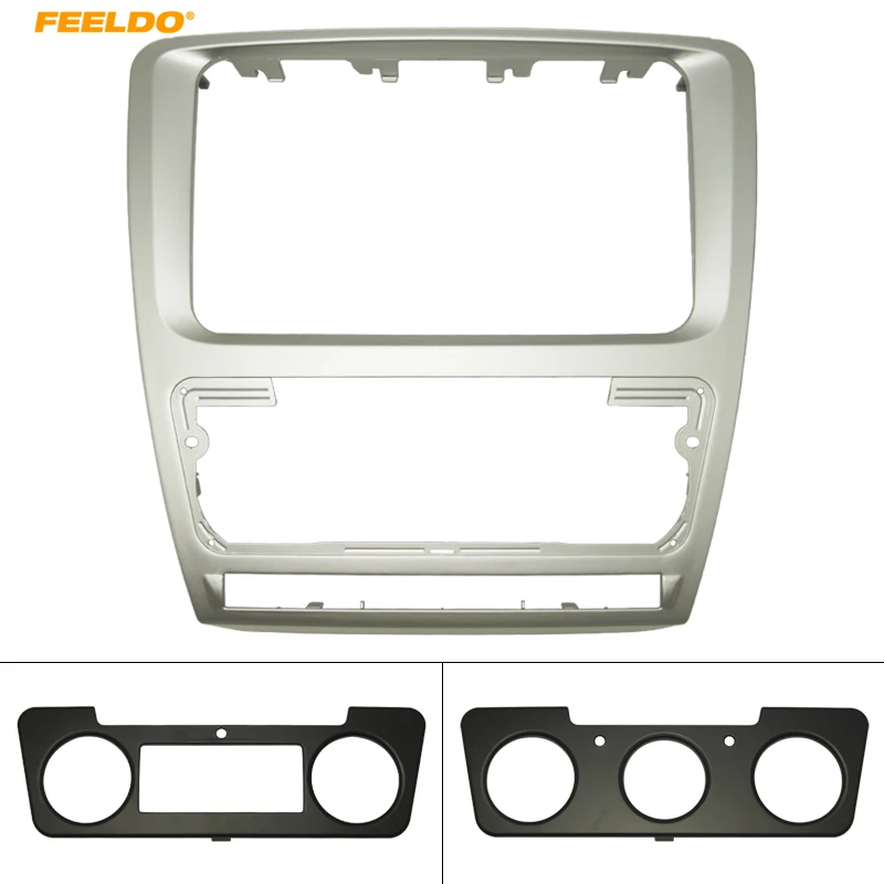 Sliver font b Car b font font b Radio b font Stereo 2DIN Fascia Panel Refitting