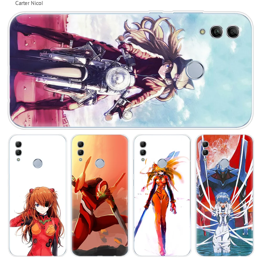 

Neon Genesis Evangelion anime Silicone Case Cover for Huawei Honor 10 Lite 8C 8X 7C Y6 Y7 Y9 Prime 2018 2019 7A Pro 7C Enjoy 8 9