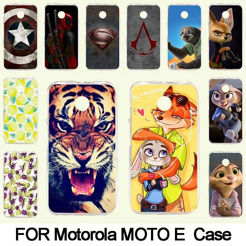 

FOR Motorola Moto E XT1050 xt1021 XT1022 XT1025 High Quality Transpatent Hard Plastic Color Paint Case Mobile Phone Cover Case