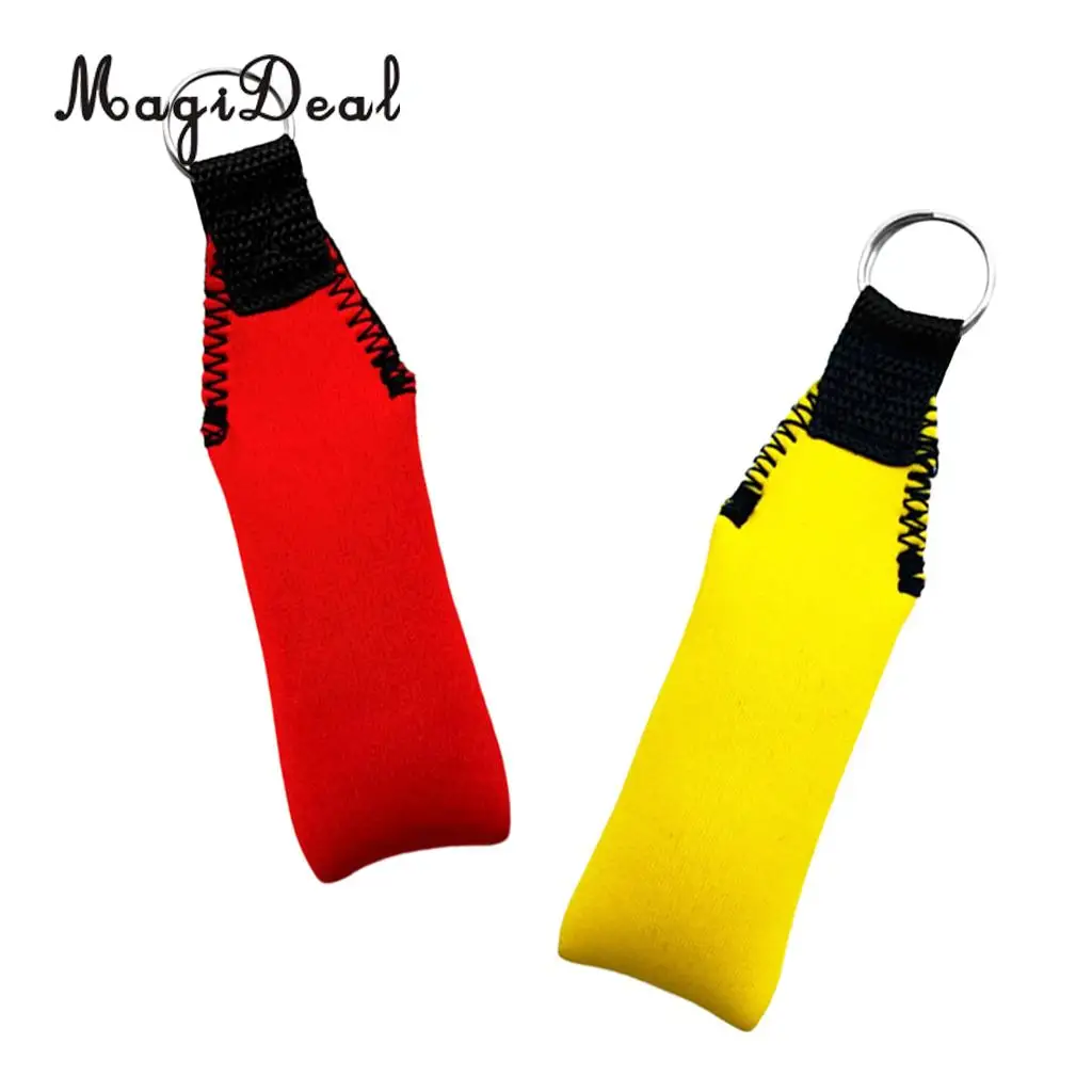 Durable 2Pcs Floating Keyring Keychain Key Float for Beach Sea Jetski Sailing Outdoor Water Sports Sailing Drifting Accessories