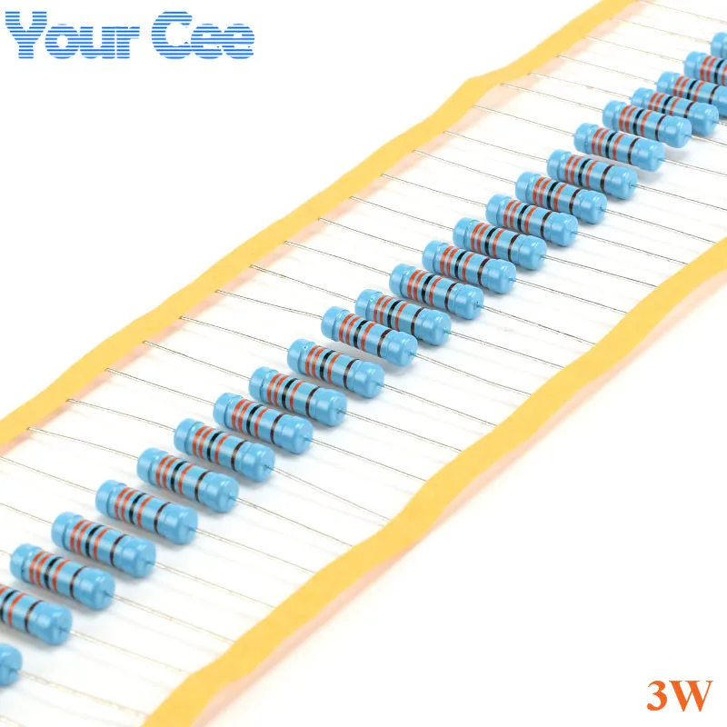 3W Metal Film Resistor Resistance 1% Tolerance Precision RoHS Lead Free for 0.1R to 1M (8)