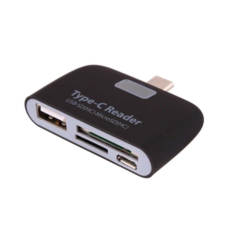 Многофункциональный Card Reader 3 в 1 USB 3,1 Тип-C USB-C TF Micro OTG картридер для Macbook телефоны Tablet