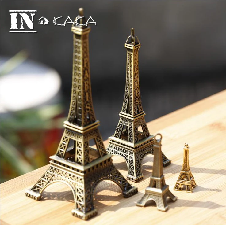 صغير باريس برج ايفل تمثال برونزي المنزل الحرف المعدنية سبائك القديمة تمثال تمثال حديقة ديكور النحت حلية النحت الزخرفية تماثيل ومنحوتات - AliExpress