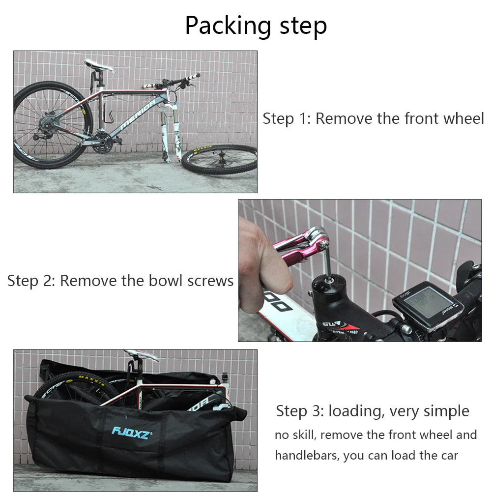 Sale Soft Bike Transport Travel Bag 26-29 Inch/27.5 Inch Transitote Bicycle Carrying Accessory Bag for Folding Bike Foldaway Bicycle 5