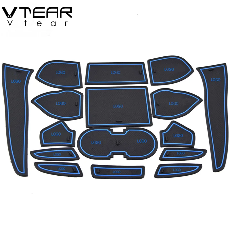 

Vtear For Nissan Sentra Sylphy anti-slip mat Door Groove anti slip mats gate slot pad Interior decoration acccessories 2011-2015