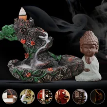 Разработанный курильница ладан держатель горелок подставка для ароматических палочек подсвечник буддизм течет керамическая глазурь дым Маус