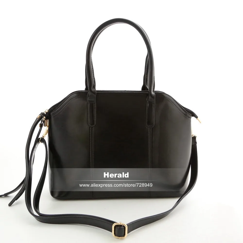 New Arrival Wax oiled Composite leather Bag Women Handbag Shoulder Crossbody Bag Handbag+Messenger Bag+Purse+Wallet 4 sets 5