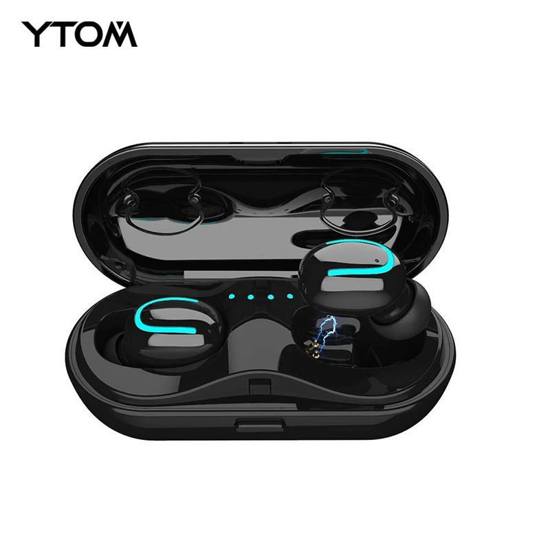 Спортивные мини наушники Tws Bluetooth 5 0 беспроводная гарнитура со световым
