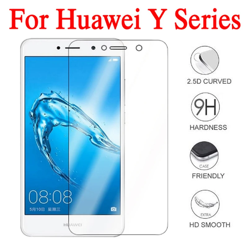 

for huawei y6 prime 2018 glass on y3 y5 y7 y9 2017 2018 pro 3y 5y 6y 7y 9y tempered glas protector y 3 5 6 7 9 huawey 2016