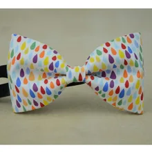 Красивый цвет капли дождя галстук-бабочка галстук ручной работы для мужчин хлопок галстук-бабочка подарок для папы Мужские аксессуары модный галстук