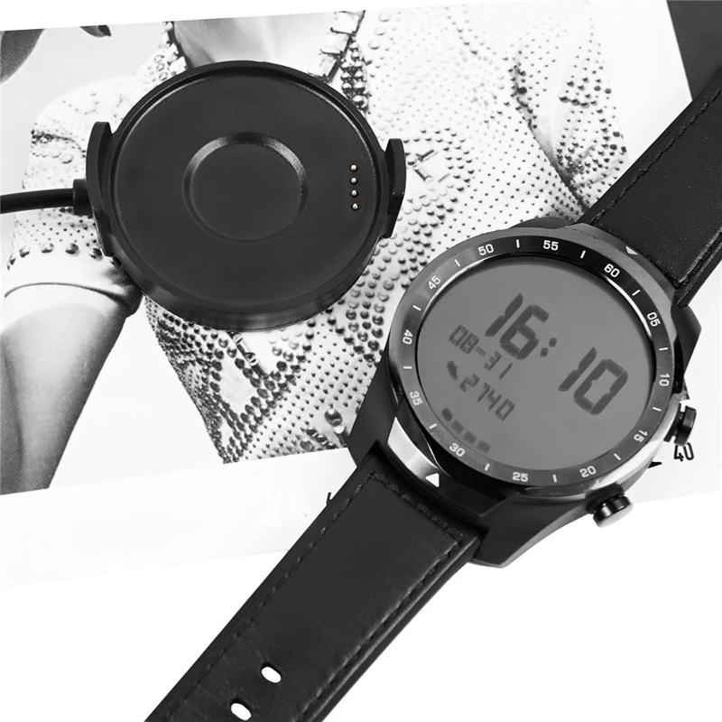 1 м Usb кабель для передачи данных и зарядки для Ticwatch Pro Bluetooth Smart Watch Зарядное устройство Замена Usb зарядный кабель Колыбель Doc