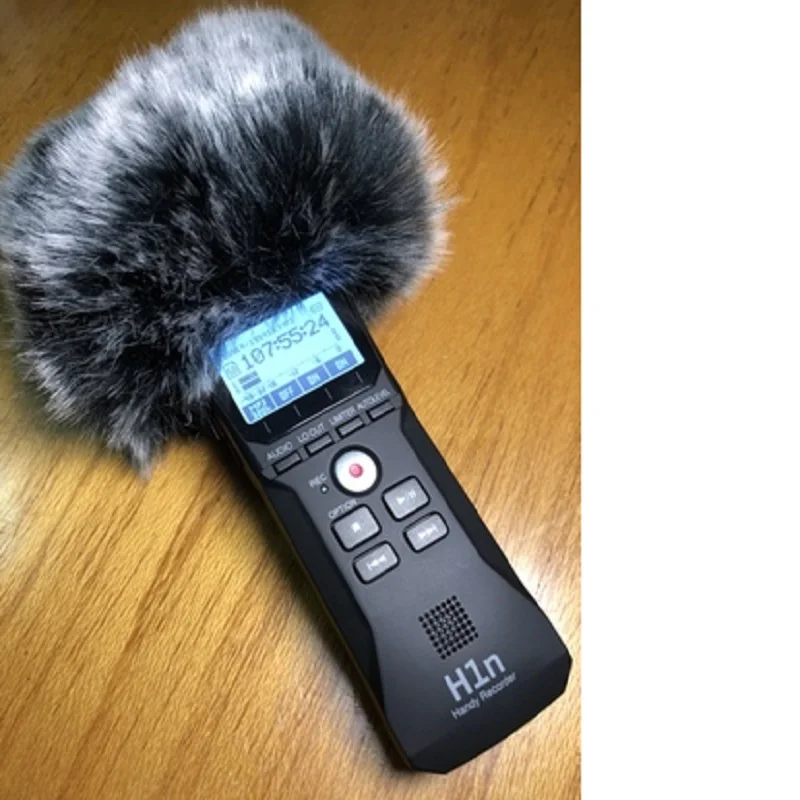 

Deat cat Outdoor artifical fur wind muff windscreen shield for Zoom H1 Wind muffler windscreen for Zoom H1 Blue Mantis