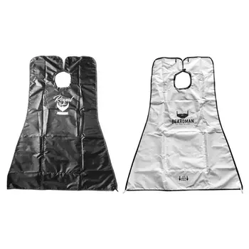 

2 Styles Men Beard Care Shave Apron Bathroom Facial Hair Bib Household Gadgets