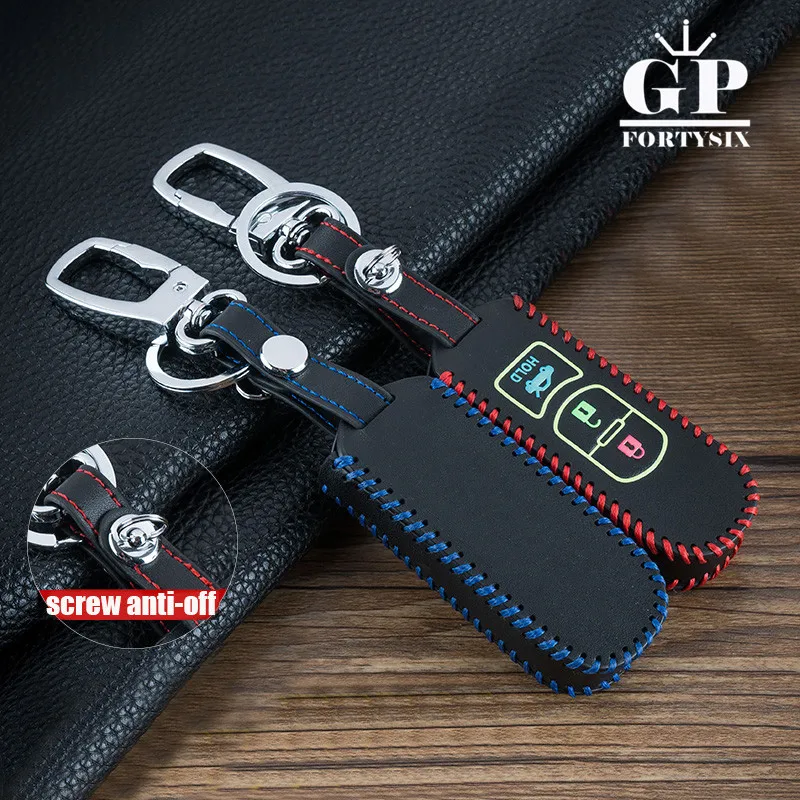 

LuminousLeather Car Key Fob Cover Case Bag For Mazda 3 2 Mazda 6 Axela CX-5 CX5 CX-7 CX7 CX-9 RX8 2014 2015 2016 Car Accessories