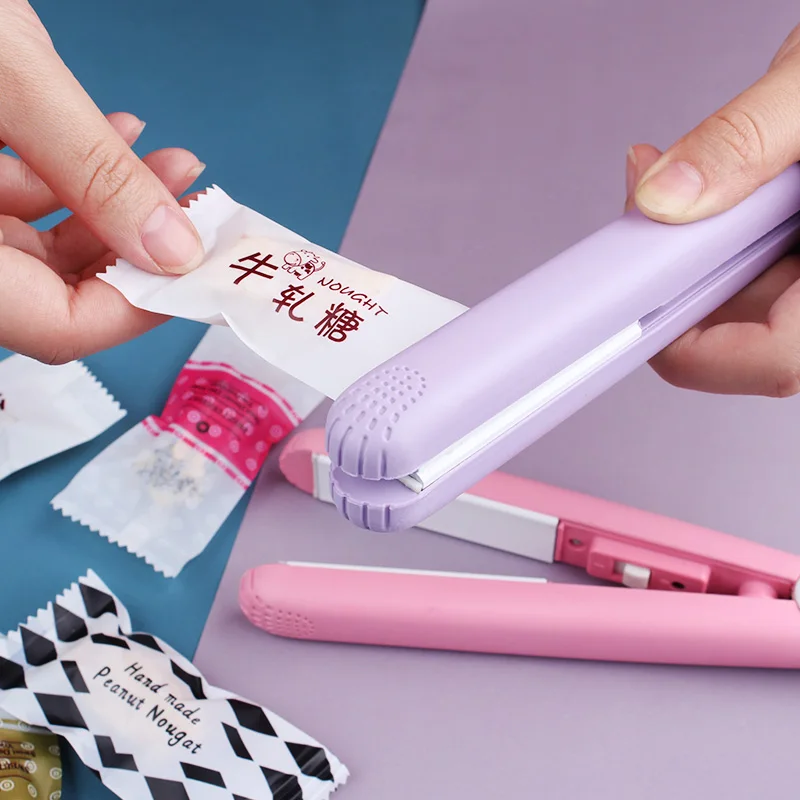 Plastic Bag Sealer Seal Machine Home Use For Flat Plastic Bags Pineapple Nougat Candy Bags