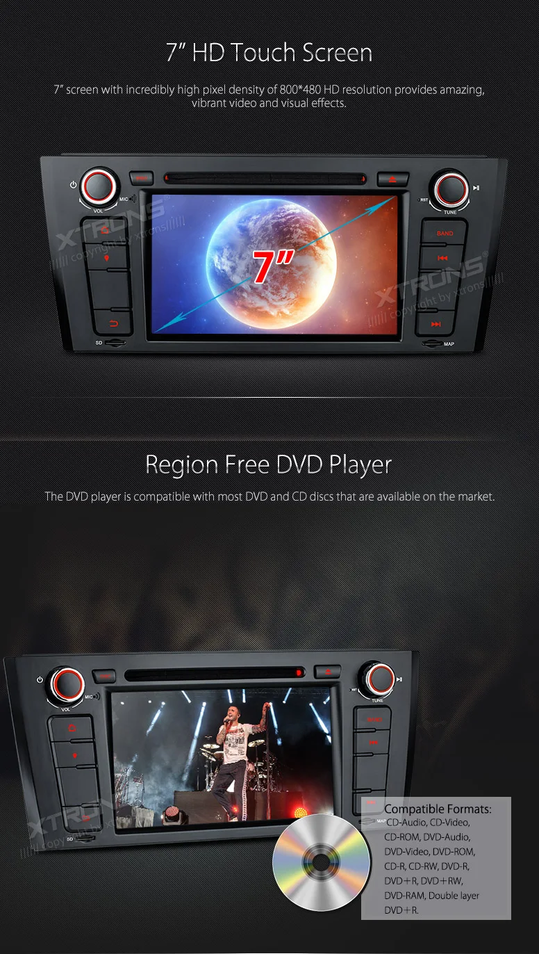 Perfect XTRONS 7 inch HD Digital Touch Screen Dual CANbus GPS Navigation Steering Wheel 1din Car DVD Player for BMW 1 Series E81 E82 E88 10 Perfect XTRONS 7 inch HD Digital Touch Screen Dual CANbus GPS Navigation Steering Wheel 1din Car DVD Player for BMW 1 Series E81 E82 E88 10