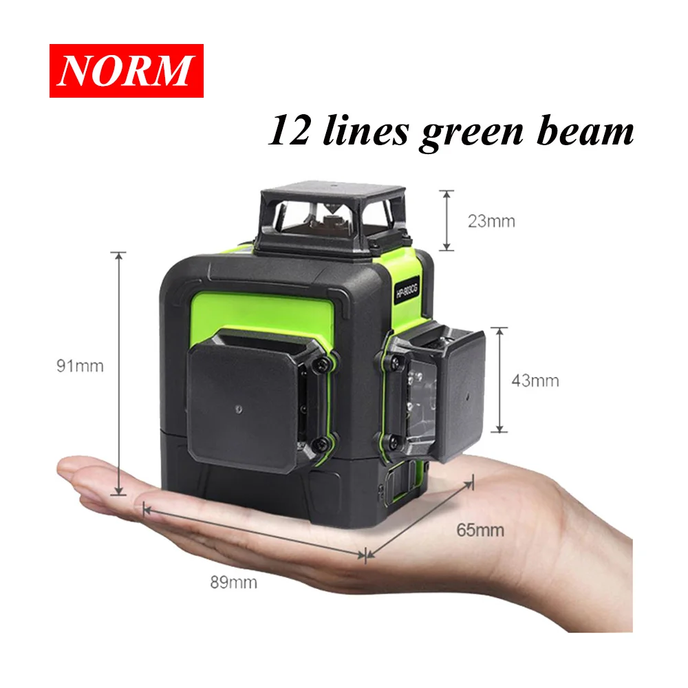 

12 Lines 8 lines Laser Levels Green beam Self Leveling 360 Horizontal and Vertical Cross Super Powerful 3D Laser Beam Line