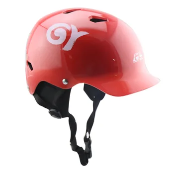 

GY Professional Red/Yellow ABS and soft waterproof liner safety helmet for kayak ,rowing ,surfing,wild water helmet
