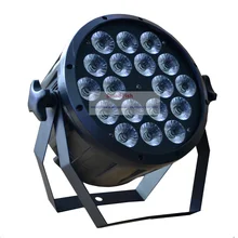 Высокое качество 18*10 Вт светодиодный сценический свет высокой мощности RGBW Par свет с DMX512 Master Slave Led плоский DJ шоу Дома вечерние бальные