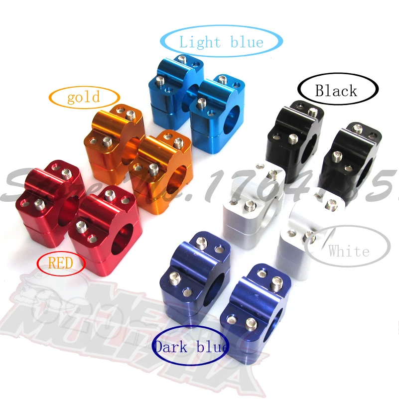 Brandnew Colour Pro Taper Copy 11/8" To 7/8" Universal Bar Clamps