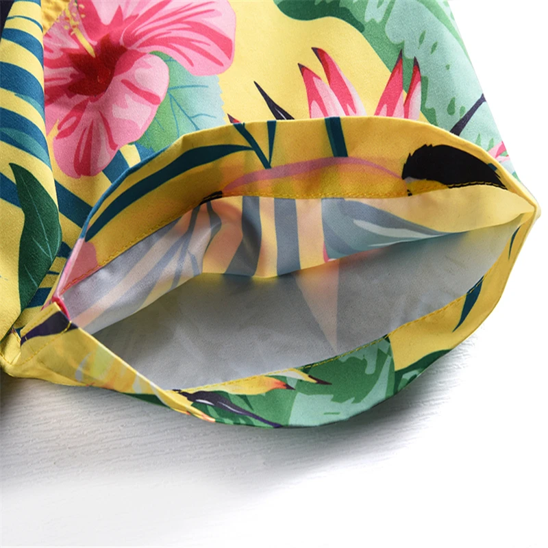 Mr.1991IN Summer Vacation Sets Men's Toucan Printed Tropical style Beach Hawaiian suit Short Shirts Shorts Two Piece Suit Men Mr.1991IN Summer Vacation Sets Men's Toucan Printed Tropical style Beach Hawaiian suit Short Shirts Shorts Two Piece Suit Men