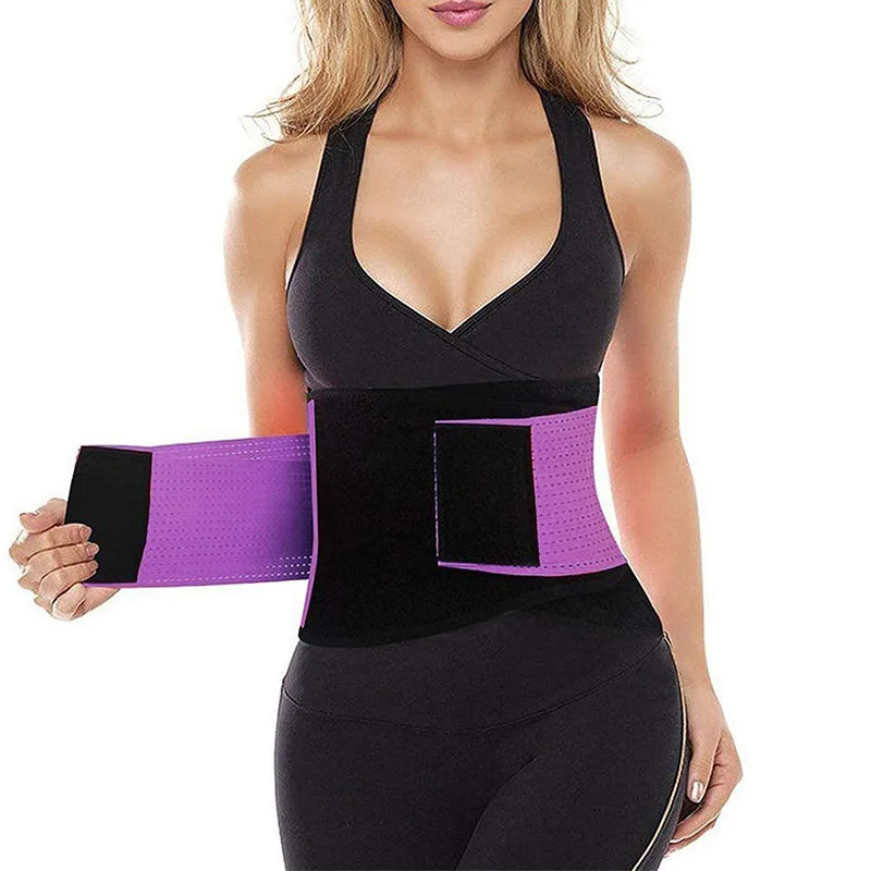 

Newly Women Waist Trainer Belt Waist Slimming Breathable Yoga Sports Shaper Belts 19ing