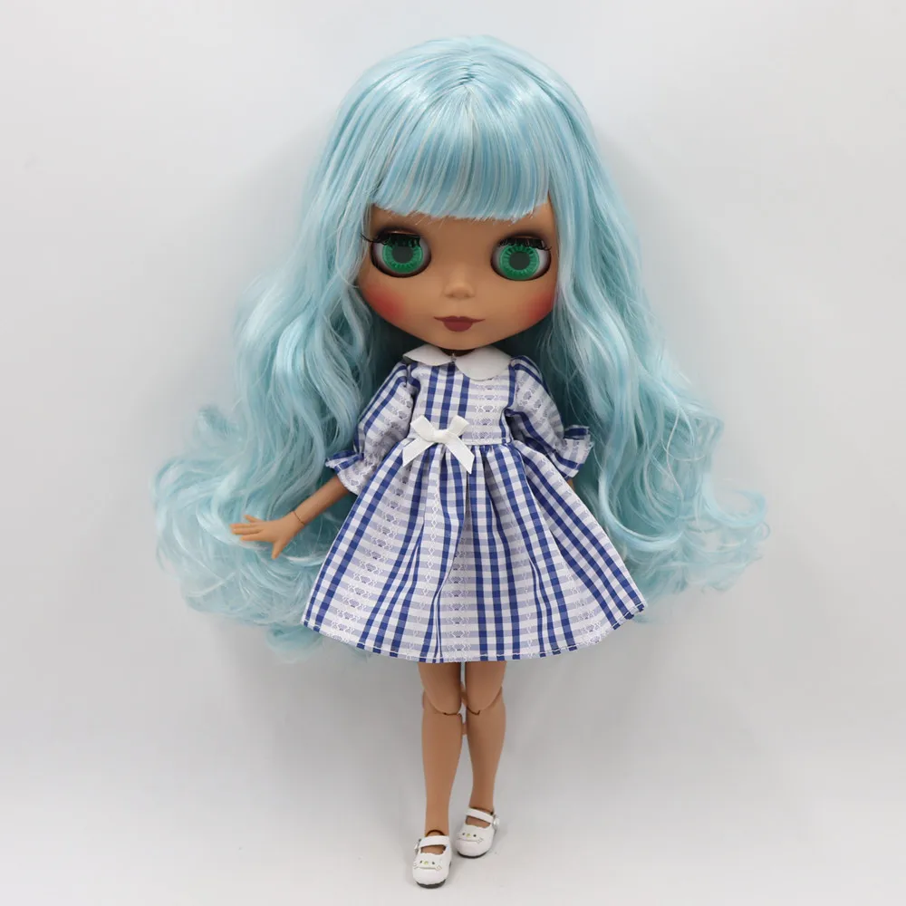 ICY factory blyth doll № BL340/6227 индивидуальные обнаженные куклы с темной кожей матовое лицо jiont body для 1/6 BJD кукла для девочки подарок