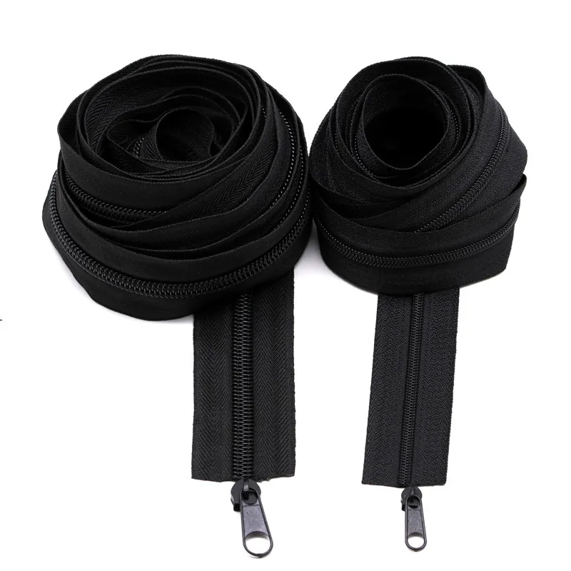 10 м длиной 3#5# белый черный цвет нейлон катушки молнии для самостоятельного пошива одежды аксессуары
