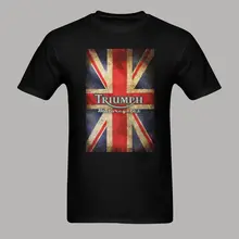 Triumph Motorrad Biker England Flagge Klassische Logo t-shirt homme harajuku Stil Shirt camiseta kurzarm Print T-shirt