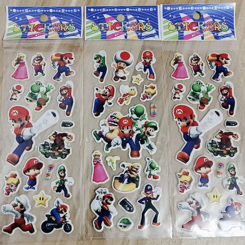 

30 sheets/lot of Mario 3D carton bubble sticker for kids birthday present, party favor gifts