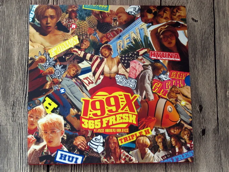 

Kim Hyun A HUI E'DWAN Autographed 2017 mini1st album TRIPLE H 199X CD+photobook+poster 052017