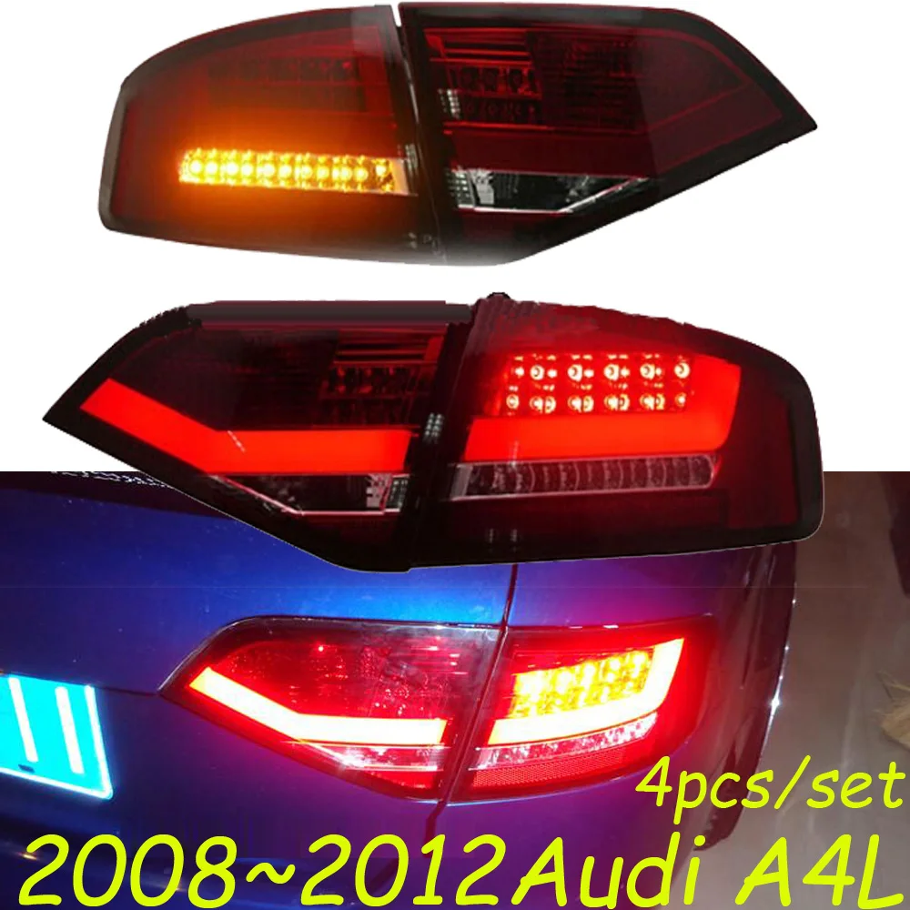 4 шт. автомобильный Стайлинг для A4L задние фонари 2009~ 2012 год A4L светодиодный задний фонарь светодиодный DRL тормозной сигнал обратный авто аксессуары