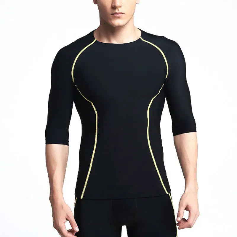 

Mens Base Layer Long Sleeve Compression Top Shirt Thermal Sports New