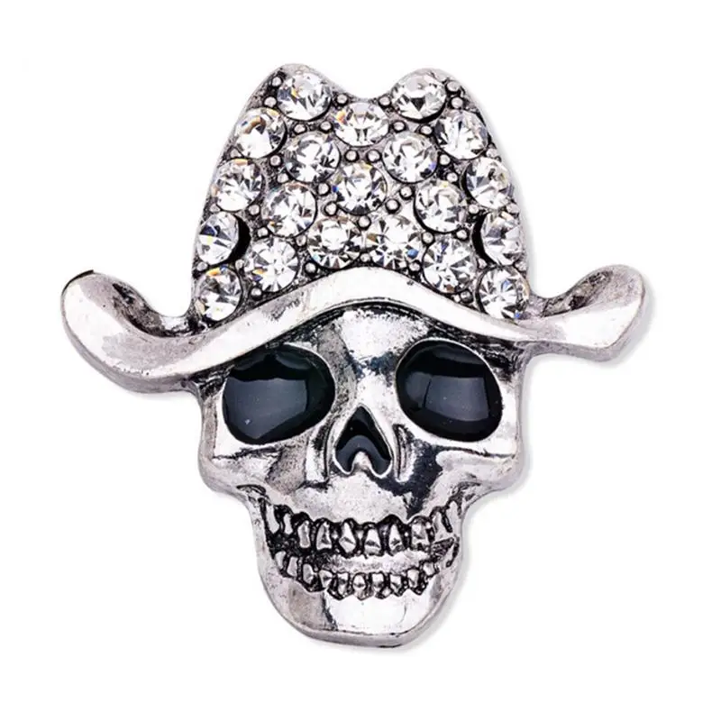 gothic punk skull head skeleton crystal rhinestone brooch pin halloween silverchina - Halloween Skeleton Head gothic punk skull head skeleton crystal rhinestone brooch pin halloween silverchina - Halloween Skeleton Head