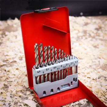 

25pcs Twist Drill Assembly Set HSS High Speed Steel Reaming Drill High Speed Steel Core Drill Bit 1/1.5/6.5/10/13mm