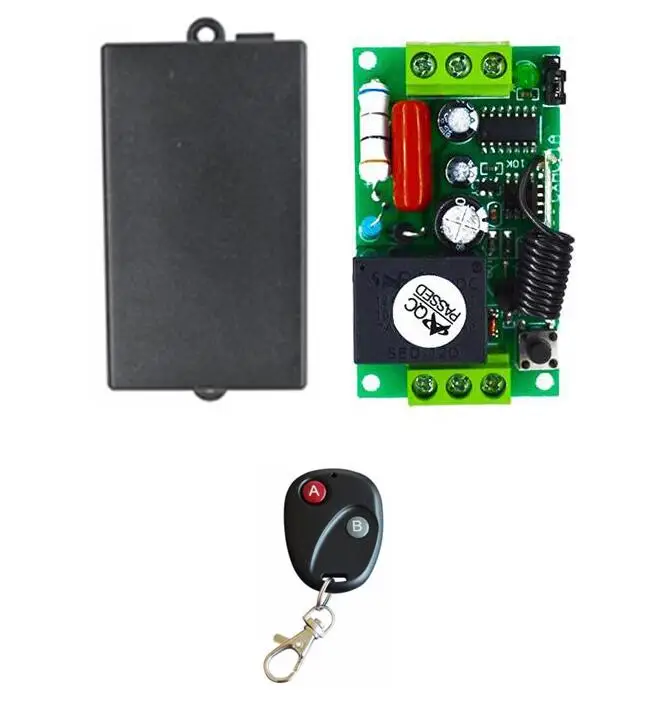 Remote Control 433MHZ AC 220V 10A 1CH RF 433MHz Wireless Remote Control Switch Receiver Transmitter for light