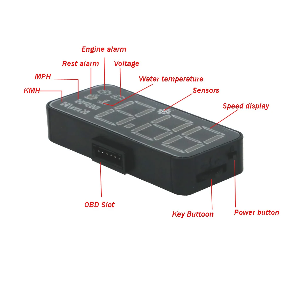 EANOP s-Mini автомобильный hud Obd проектор скорости на лобовом стекле OBD2 датчик скорости
